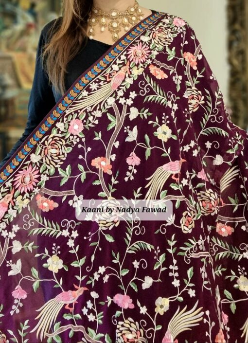 ParsiGara Embroidered Shawl (all season) - Image 2