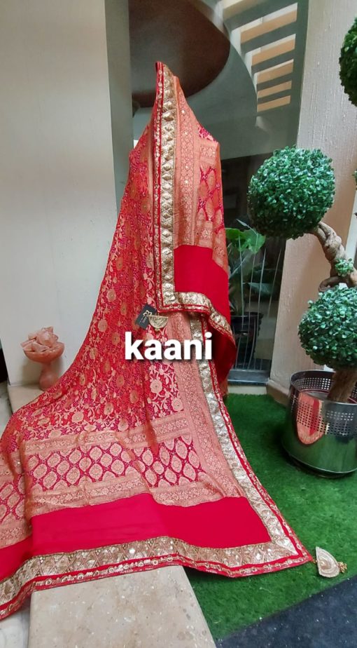 (A111 ZARI) Mukesh work on pure zari silk