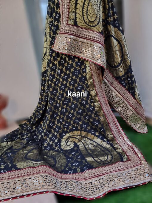 Chunri Jamawar Black And Maroon (Royal BM 231) - Image 2