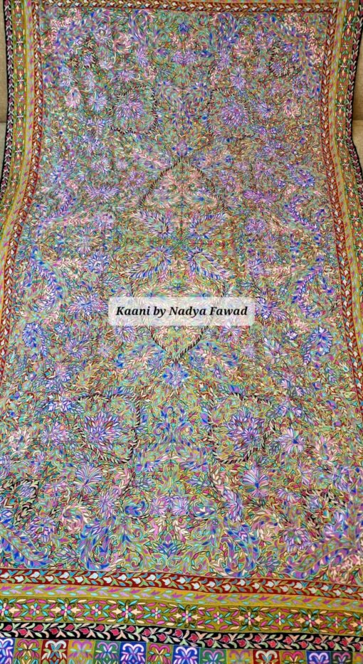 KalamKar Pashtoosh Handmade Shawl (A63) - Image 4