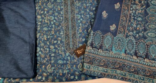 Kaani Handcrafted Silk Suit Firoze (all season)