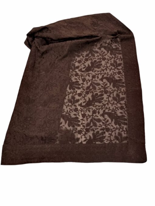 Black on Black MorGah Silk Shawl - Image 3
