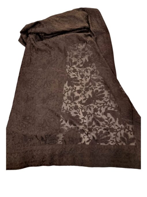 Black on Black MorGah Silk Shawl - Image 2