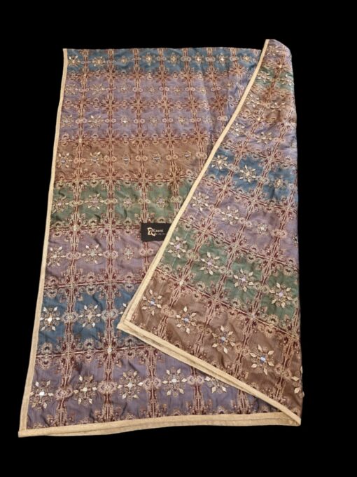 Exquisite Banarsi Jamawar Silk Shawl - Image 5
