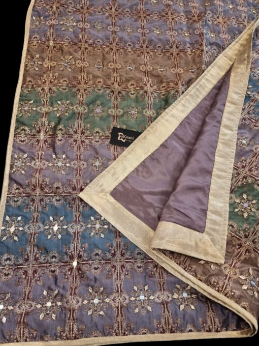 Exquisite Banarsi Jamawar Silk Shawl - Image 2