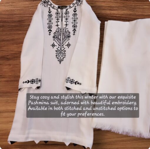 Pashmina Embroidered Suit (201) - Image 4