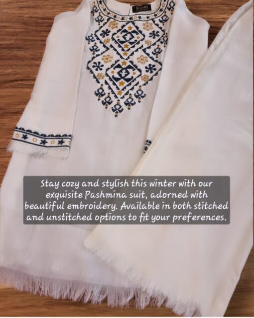 Pashmina Embroidered Suit (204) - Image 2