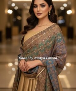 Banarsi Shawl with Gota and Mirror Work